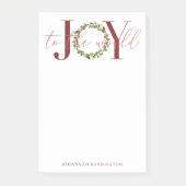 Moderne Kerstvreugde aan de Wereldkrans Post-it® Notes (Voorkant)