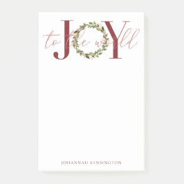 Moderne Kerstvreugde aan de Wereldkrans Post-it® Notes