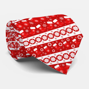 Moderne Kerstwanten & Kousen Patroon Stropdas