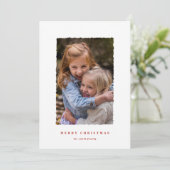 Moderne kerstWaterverf Feestdagenkaart (Staand voorkant)