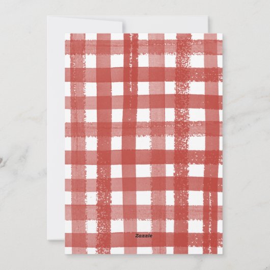 Moderne kerstWaterverf Feestdagenkaart (Achterkant)