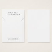 Moderne Ketting met aangepaste tekst Verwerende ka Visitekaartje (Voorkant /achterkant)