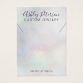 Moderne ketting voor peerln-kernisch giraal visitekaartje (Voorkant)