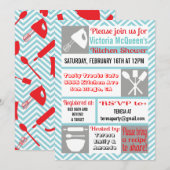 Moderne Keuken Bruids Douche Uitnodigingen (Voorkant / Achterkant)