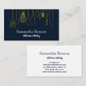 Moderne keuken- en keukengereedschap Koken en cate Visitekaartje (Voorkant / Achterkant)