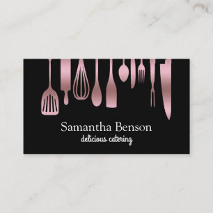 Moderne keuken- en keukengereedschap Koken en cate Visitekaartje