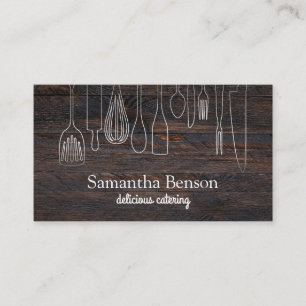 Moderne keuken- en keukengereedschap Koken en cate Visitekaartje