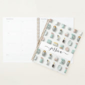 Moderne keuken iconen patroon scriptnaam planner (Display)