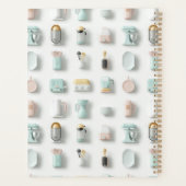 Moderne keuken iconen patroon scriptnaam planner (Achterkant)