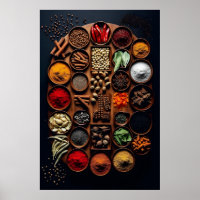 Moderne keuken kruiden muur kunst