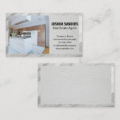 Moderne Keuken | Leren | Marmeren Rand Visitekaartje (Voorkant / Achterkant)