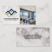 Moderne Keuken Onroerend Goed | Huizen Icoon Visitekaartje (Voorkant / Achterkant)