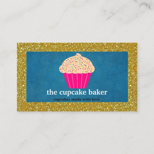 Moderne keukenbakkersgebak Chef Catering Border Visitekaartje (Voorkant)