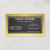 Moderne keukenbakkersgebak Chef Catering Border Visitekaartje (Achterkant)