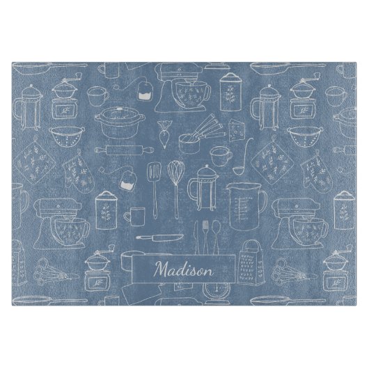 Moderne  keukengerei Schattigee Doodle Snijplank (Voorkant)