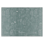 Moderne  keukengerei Schattigee Doodle Snijplank (Voorkant)