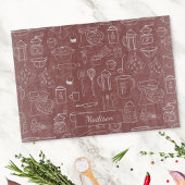 Moderne  keukengerei Schattigee Doodle Snijplank