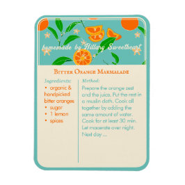 Moderne keukengids voor retro voor recept magneet