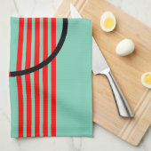 Moderne keukenhanddoek met kunstdecostijl (Quarter Fold)