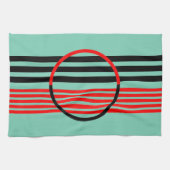 Moderne keukenhanddoek met kunstdecostijl (Horizontaal)