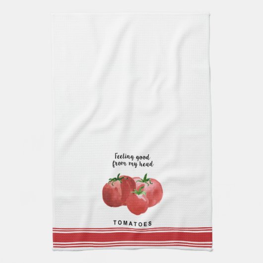 Moderne keukenhanddoek voor tomaten uit de waterve (Verticaal)