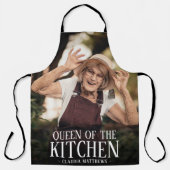 Moderne keukenkoningin foto | naam schort (Voorkant)