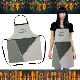 Moderne keukenstijl all-over print apron schort