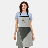 Moderne keukenstijl all-over print apron schort (Gedragen)