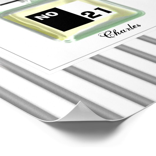 Moderne keulen parfumefles voor mannen, speciaal a poster (Hoek)