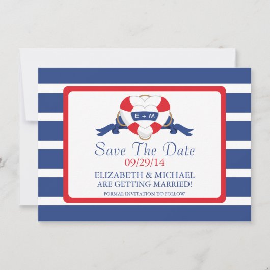 Moderne keuzeboei bespaart de datum kaart (Voorkant)