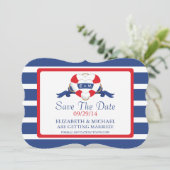 Moderne keuzeboei bespaart de datum save the date (Staand voorkant)