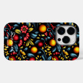 Moderne Khokhloma Bloemen met een Levendige Twist Case-Mate iPhone Case (Achterkant (horizontaal))