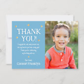 Moderne Kids Foto Sterren Bedankkaart (Voorkant)