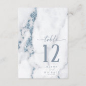 Moderne kiezeltabel nummer blauw ID816 Kaart (Achterkant)