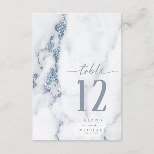 Moderne kiezeltabel nummer blauw ID816 Kaart (Achterkant)