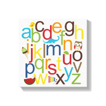 Moderne Kind Muur Kunst met Alphabets