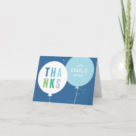 Moderne Kinder ballonnen Bedankkaart