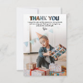 Moderne Kinder foto Birthday | Hartelijk dank Bedankkaart (Voorkant)