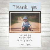 Moderne Kinder foto Hartelijk dank kaart