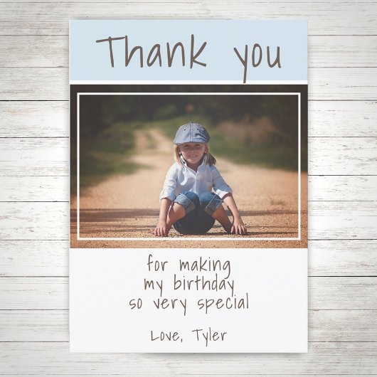 Moderne Kinder foto Hartelijk dank kaart