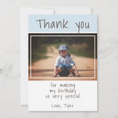 Moderne Kinder foto Hartelijk dank kaart (Voorkant)