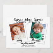 Moderne Kinder foto's die de datum opslaan Save The Date (Voorkant / Achterkant)