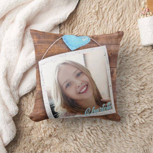 Moderne kinder gepersonaliseerde foto kussen (Deken)