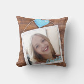 Moderne kinder gepersonaliseerde foto kussen (Voorkant)