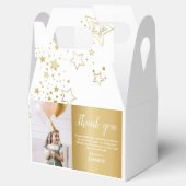 Moderne Kinder goudfoto Hartelijk dank Bedankdoosjes (Geopend)