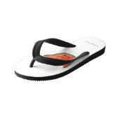 Moderne Kinder handtekeningen Watermeloen Rood Gro Kinder Teenslippers (Schuin)