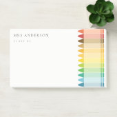 Moderne Kinder leraar kleurrijke regenboogkleuren Post-it® Notes (Kantoor)