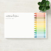 Moderne Kinder leraar kleurrijke regenboogkleuren Post-it® Notes (Kantoor)
