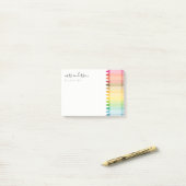 Moderne Kinder leraar kleurrijke regenboogkleuren Post-it® Notes (Op bureau)