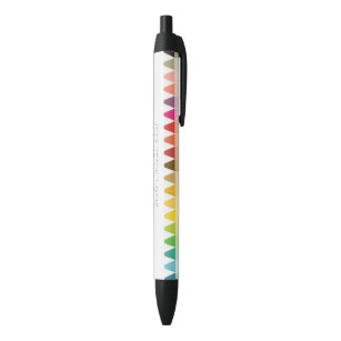 Moderne Kinder leraar kleurrijke regenboogkleuren Zwarte Inkt Pen